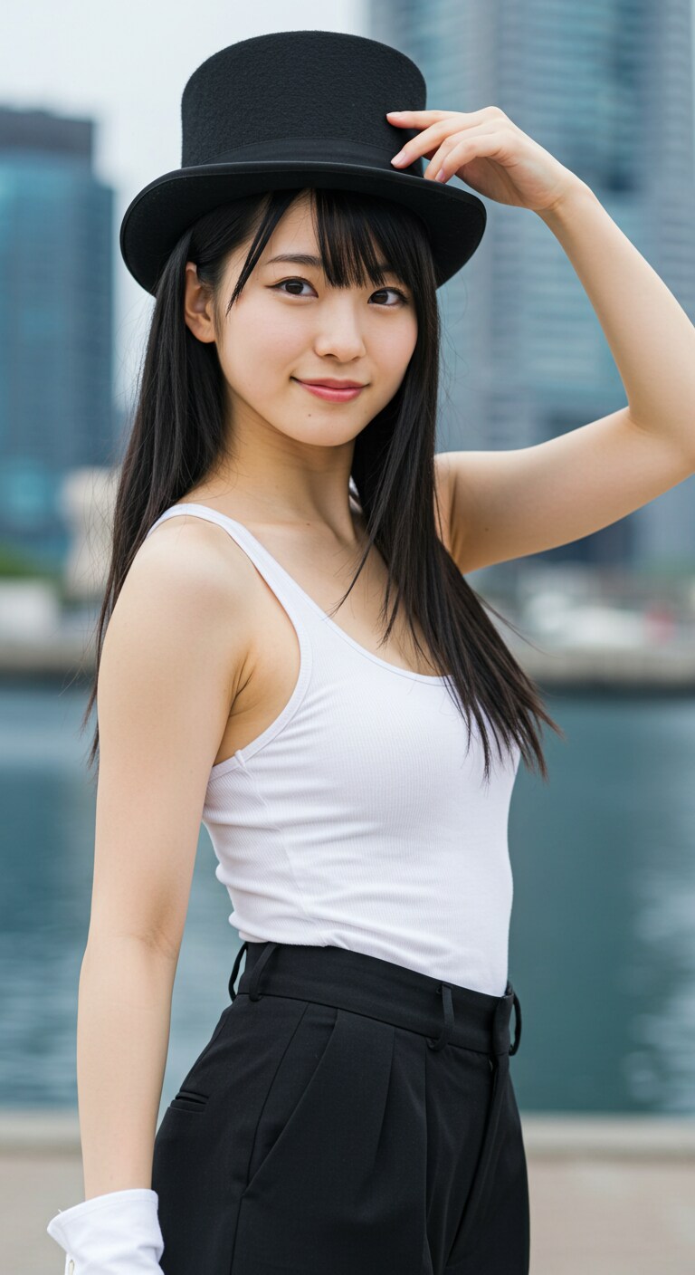 リアルかっこかわいいダンサーの横浜港公演