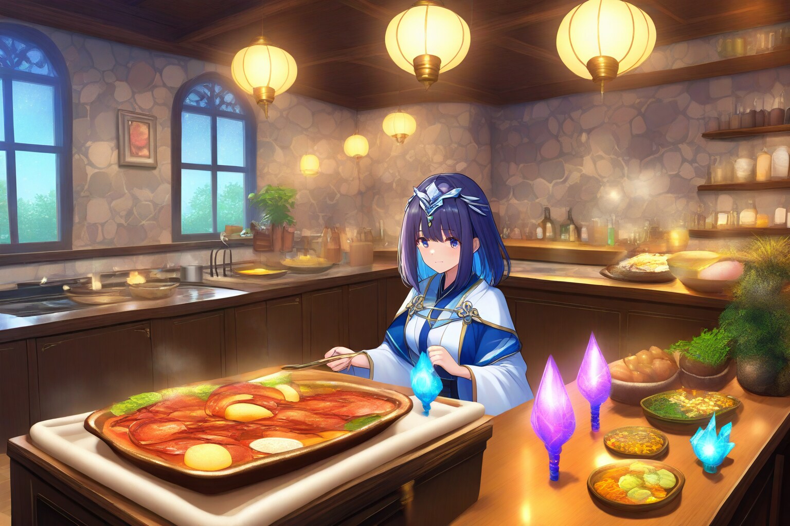 料理と未来のあいだで | の人気AIイラスト・グラビア