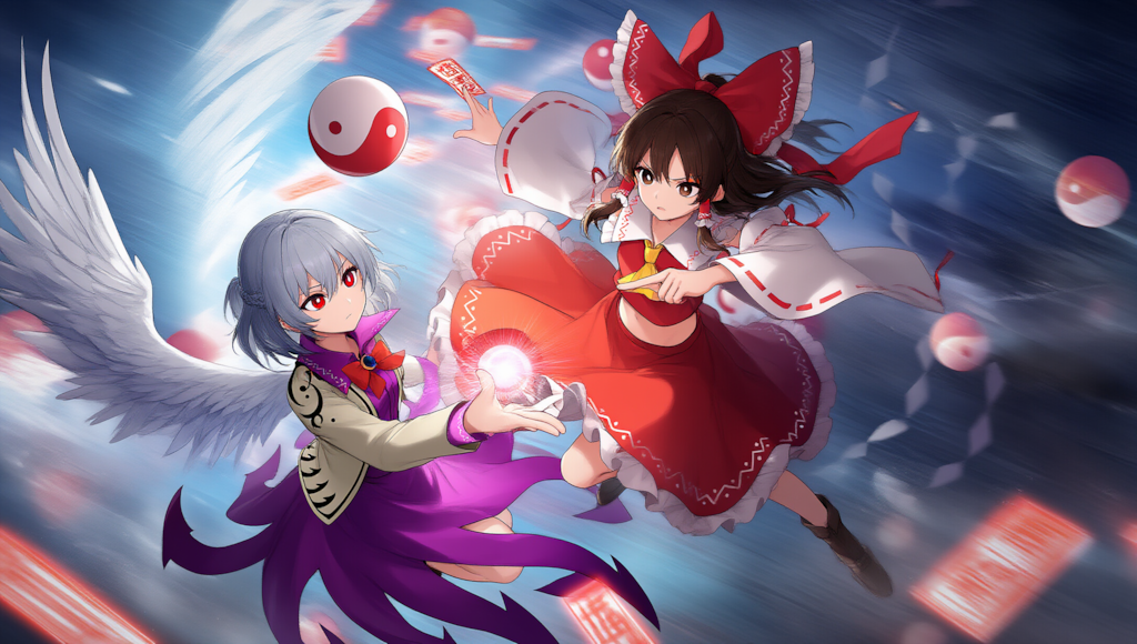 V4　東方　霊夢　稀神サグメ　弾幕ごっこ