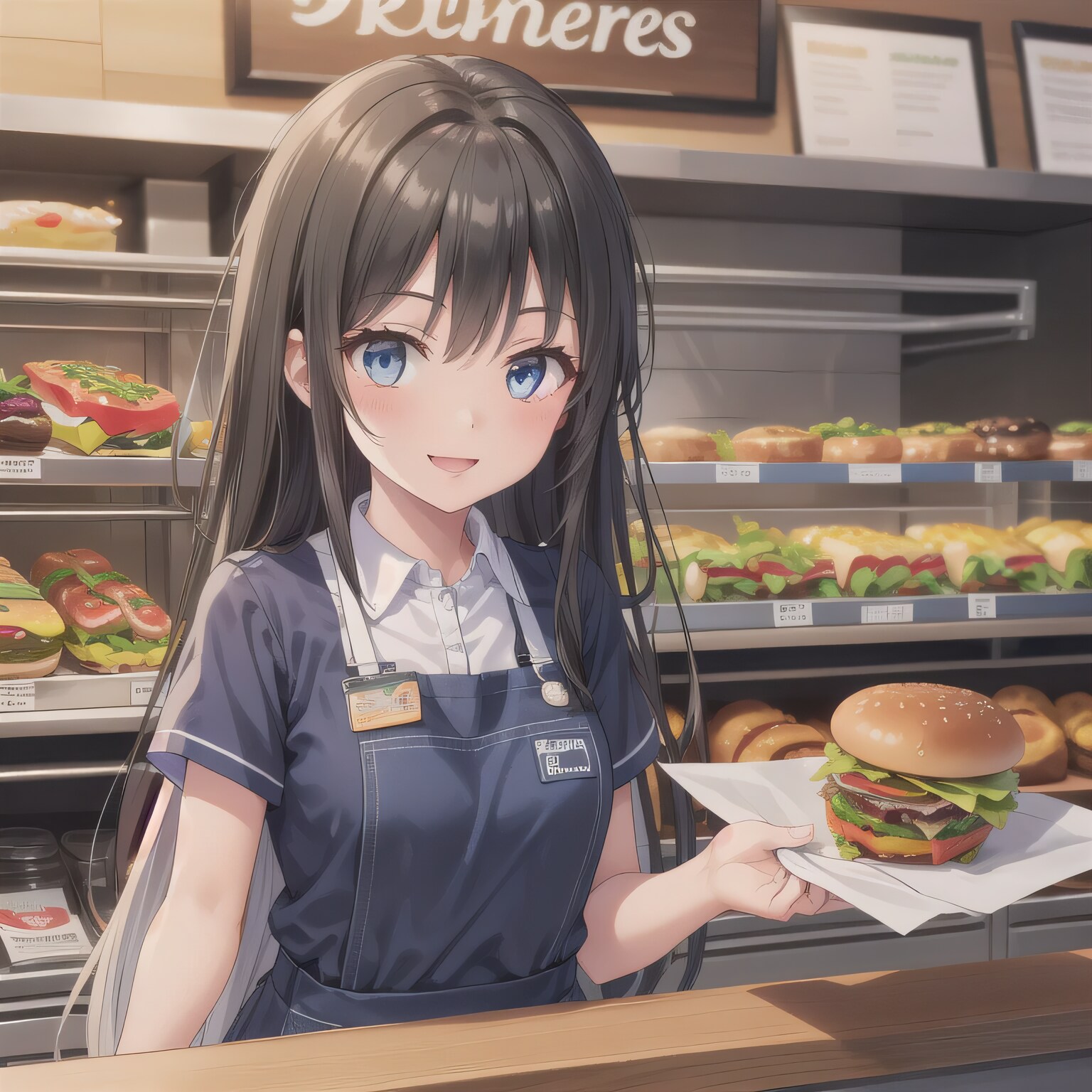 黒髪ロングでクルーの少女２２ | の人気AIイラスト・グラビア