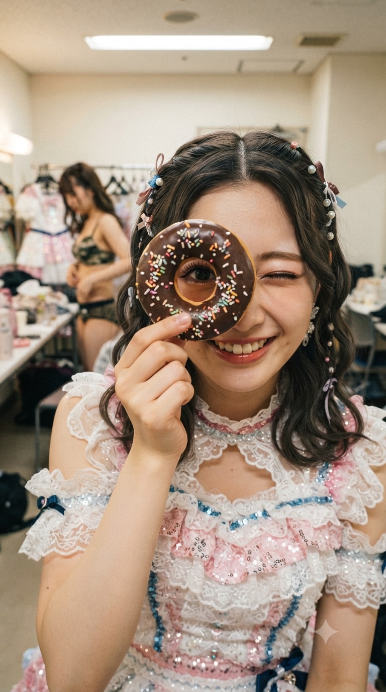 アイドルグループの楽屋