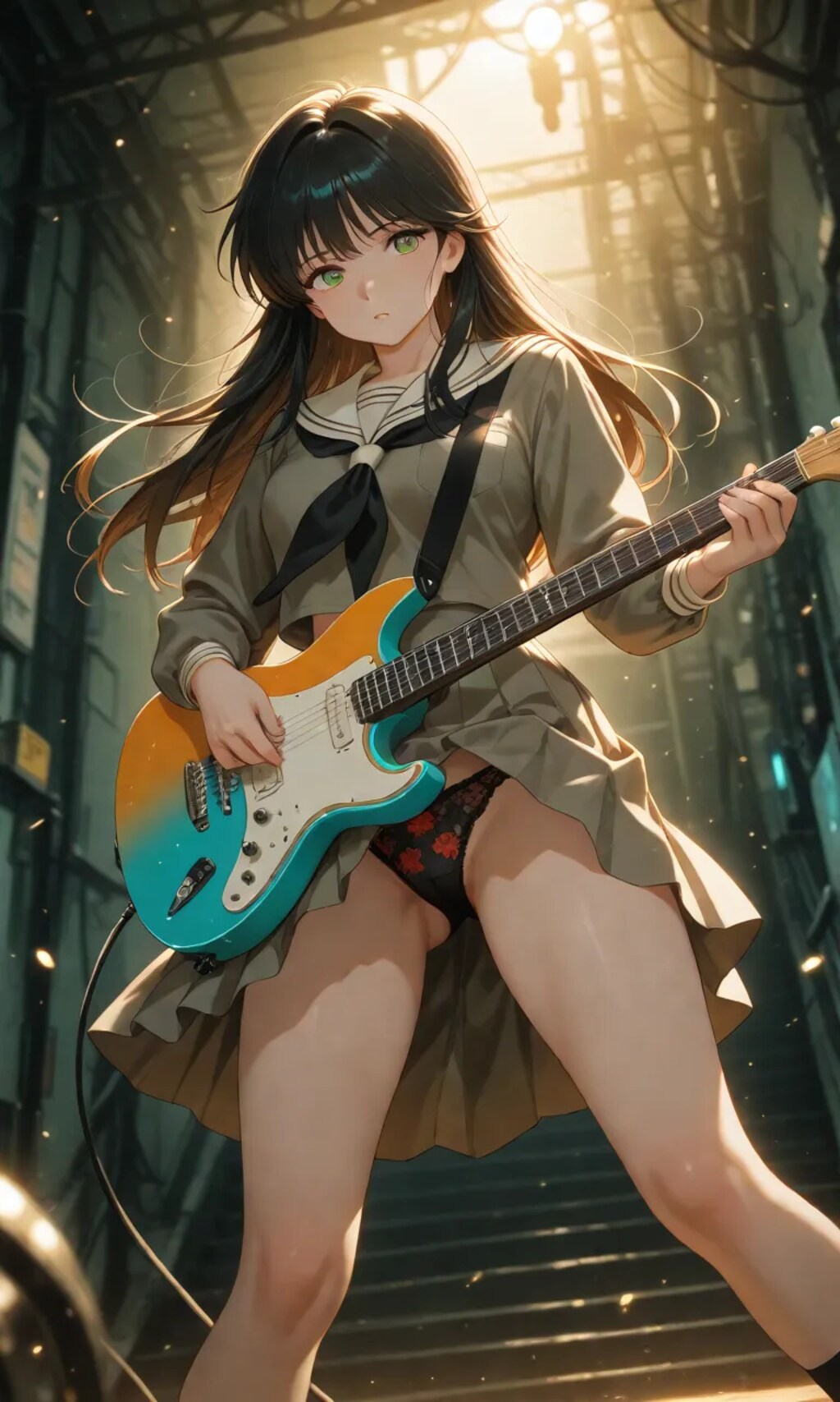 ギターとパンツと女の子