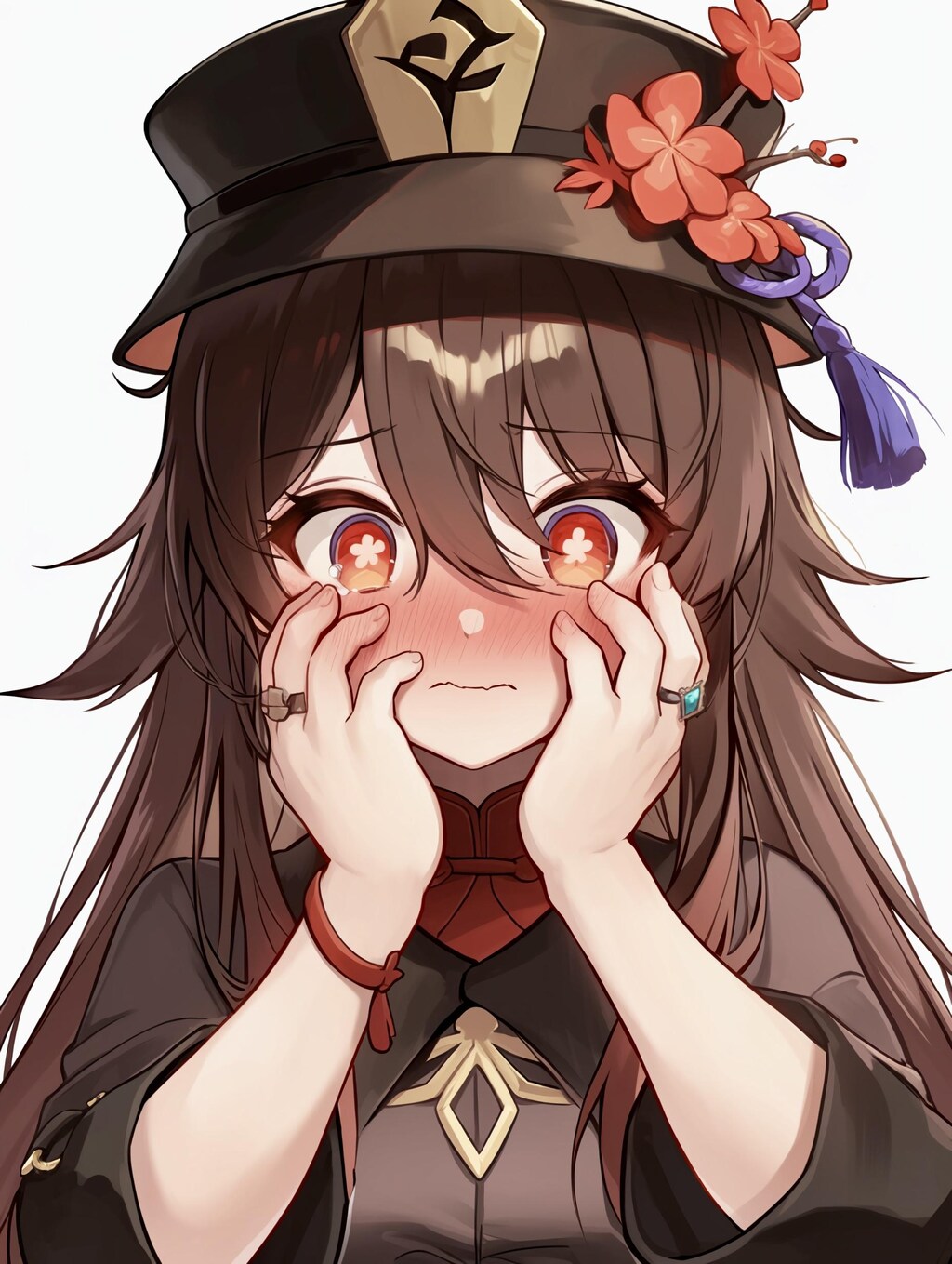 原神胡桃・照れる💖