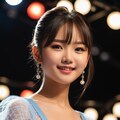 カラーブロックのドレスに網タイツとアンクルブーツ 5枚目