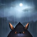 雨の中　にんじんを食う🐇 2枚目