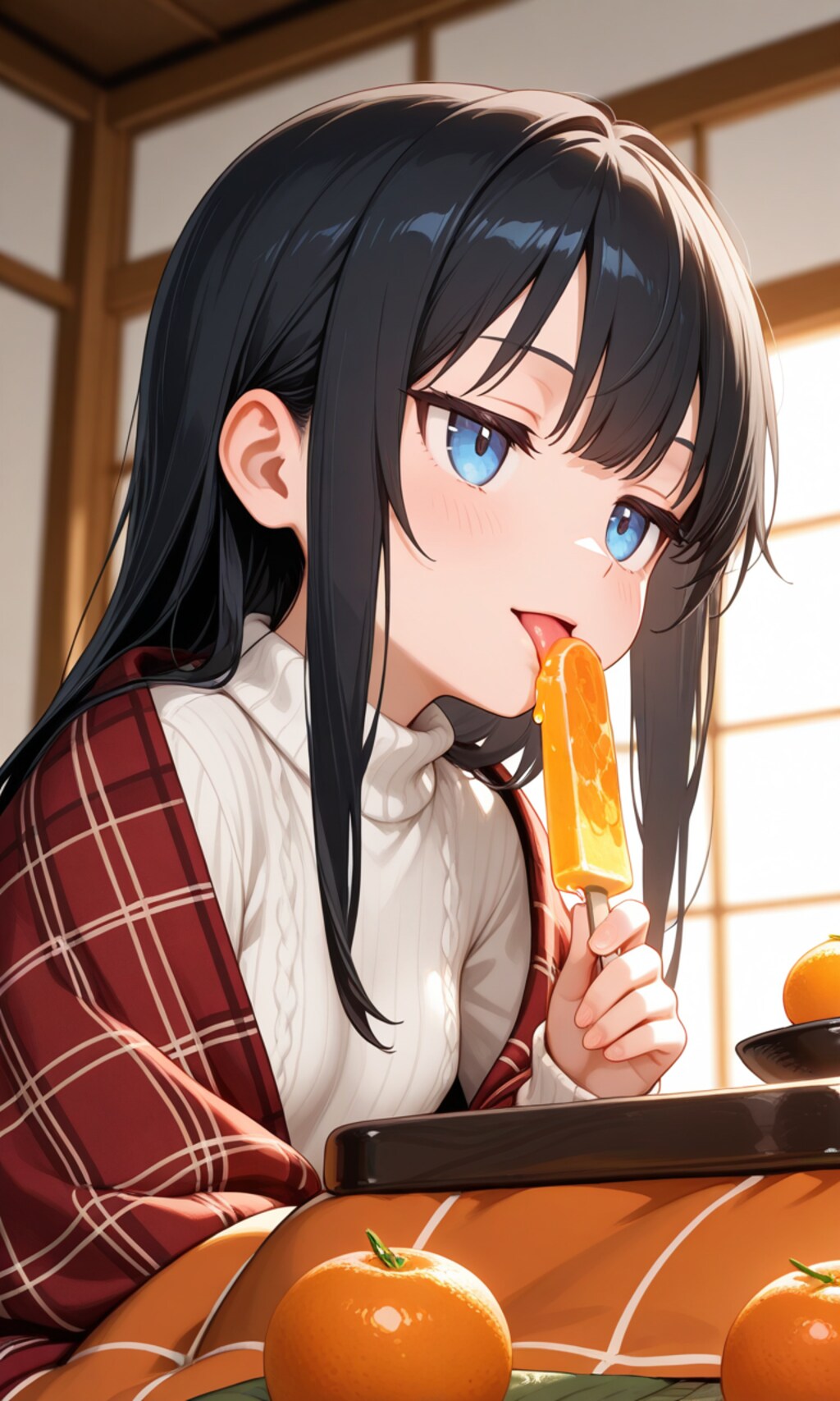 こたつにアイス