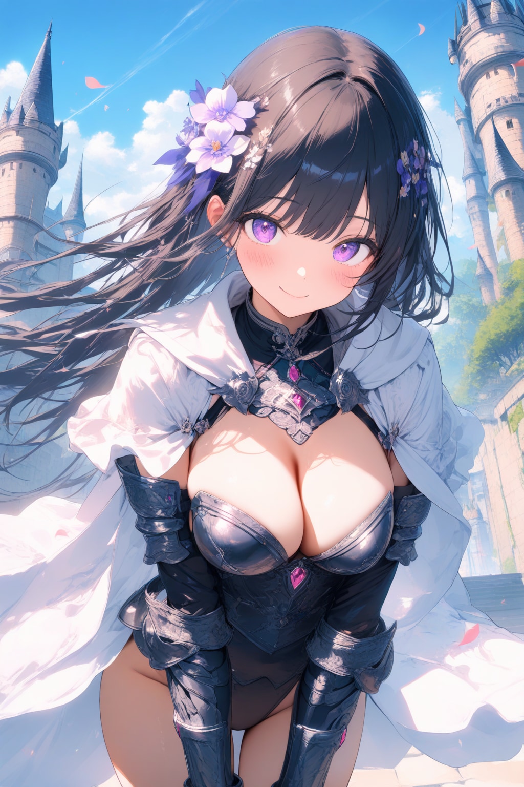 レオタードアーマーの黒姫様