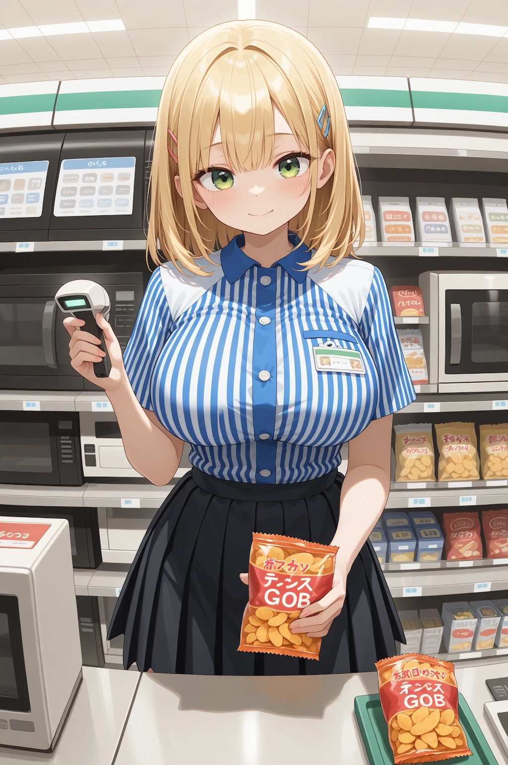 コンビニバイト中の沙也ちゃん