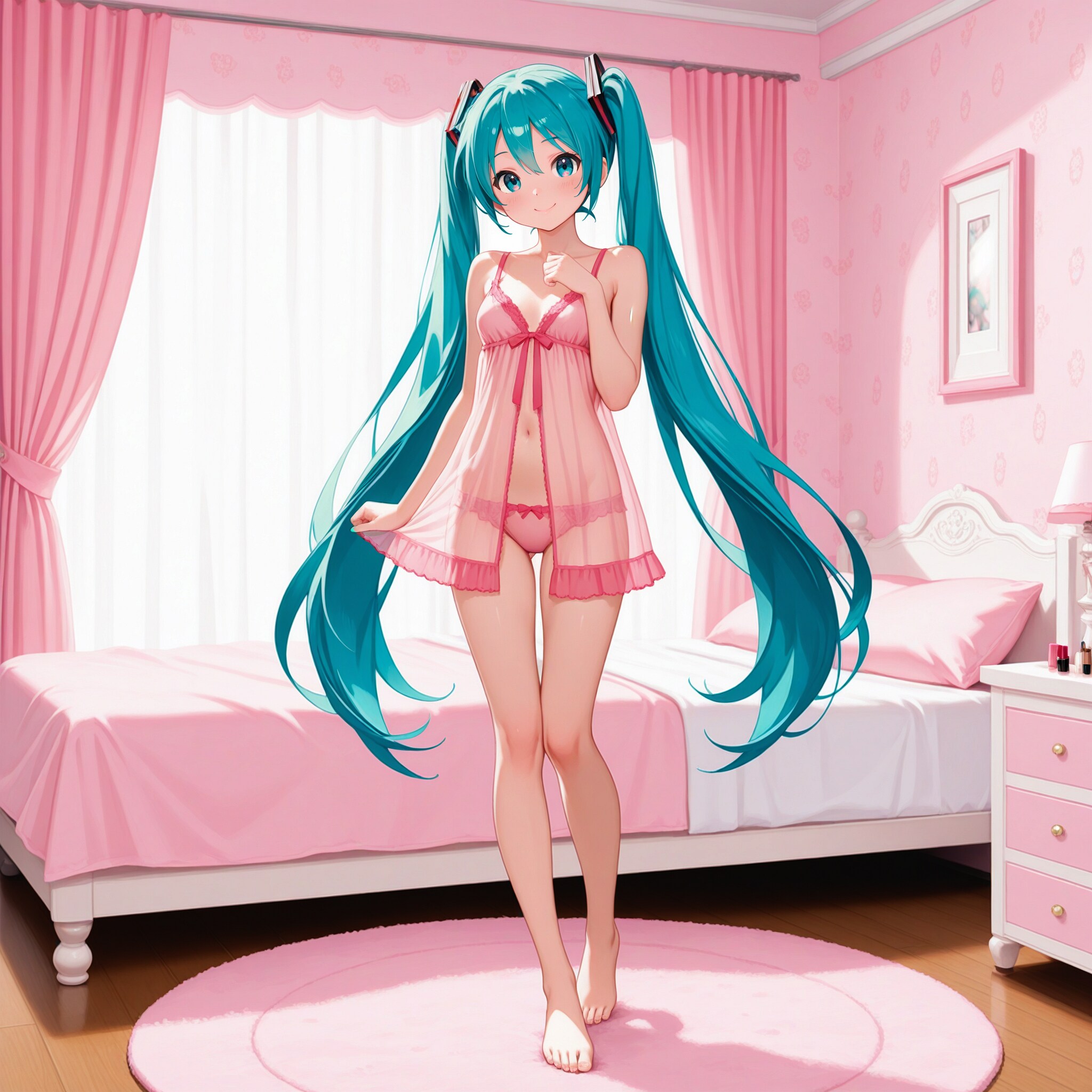 初音ミク【ベビードール】1 立ちポーズ