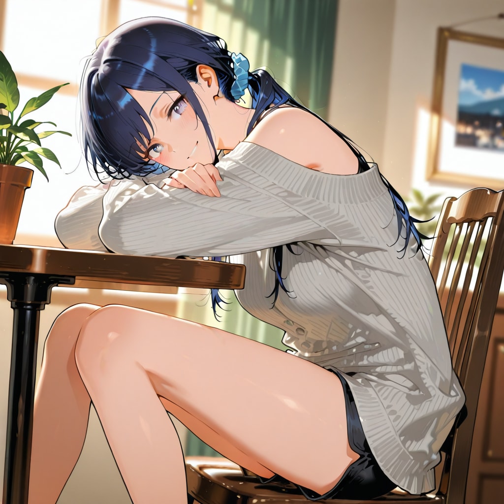 オフショルダーニットの七瀬　231