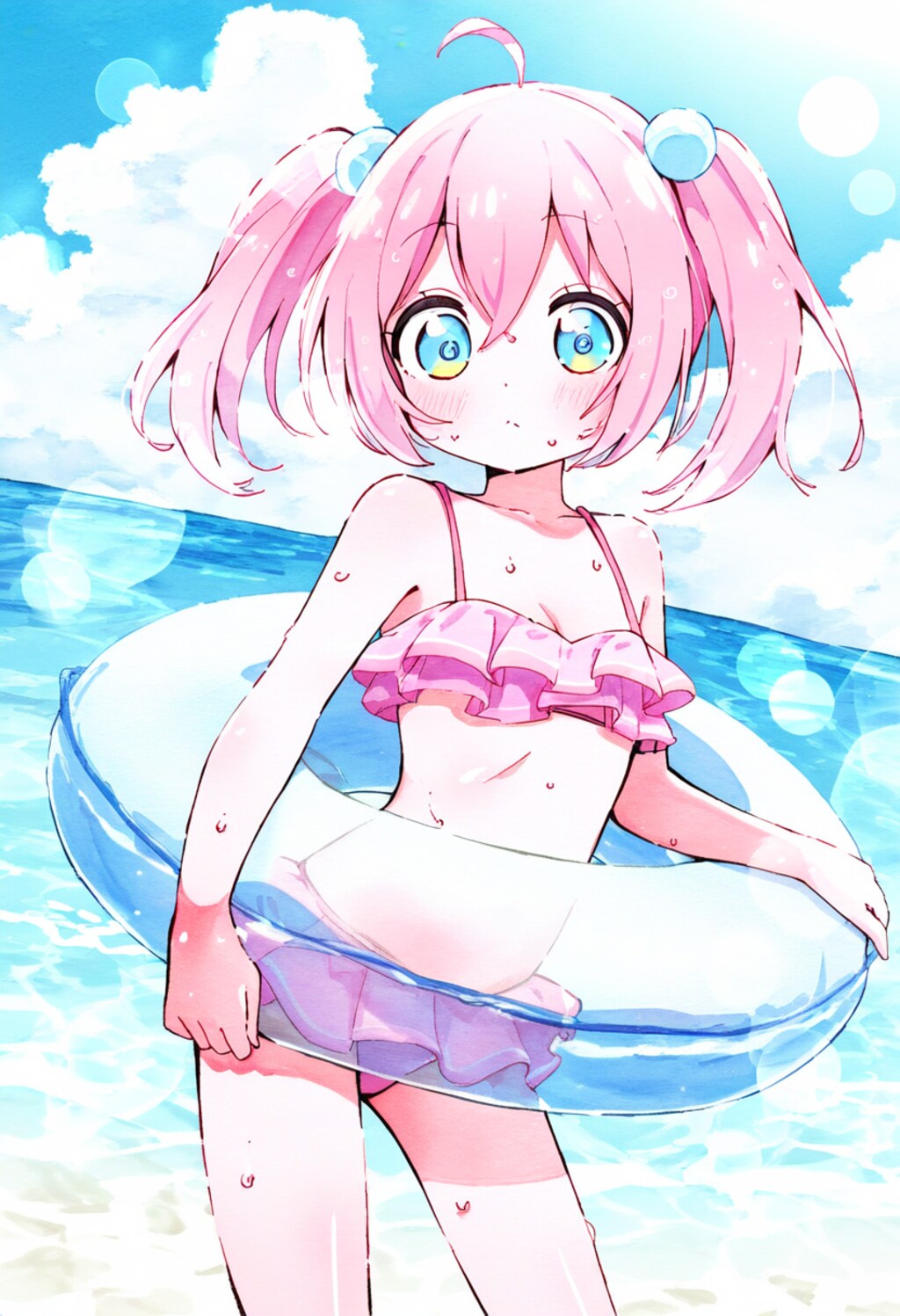 泳いできた花音ちゃん