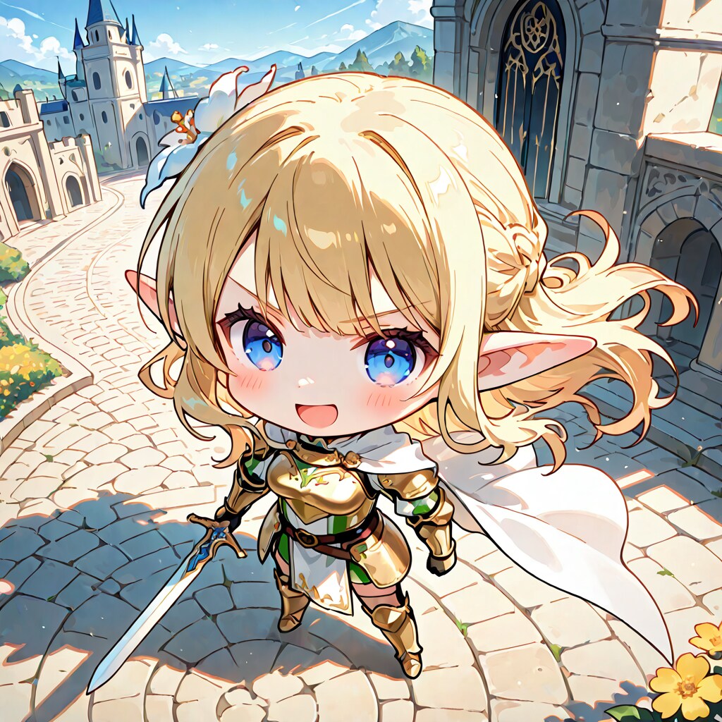ちっちゃい姫騎士エルフさん