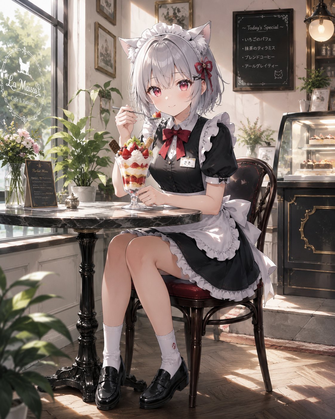 猫耳メイドさん | の人気AIイラスト・グラビア
