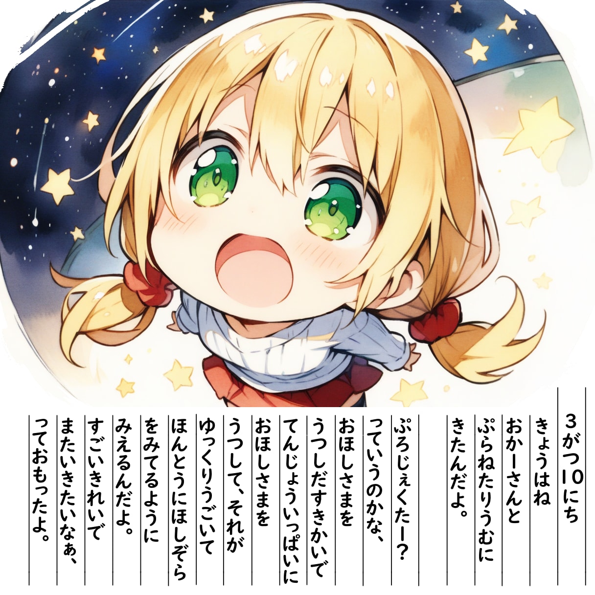 【絵日記】ぷらねたりうむです | の人気AIイラスト・グラビア