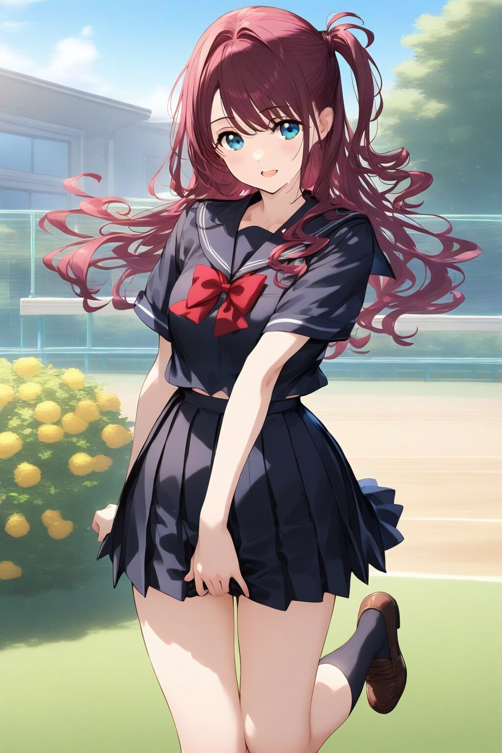 ねえ。制服・・・似合う？　その１