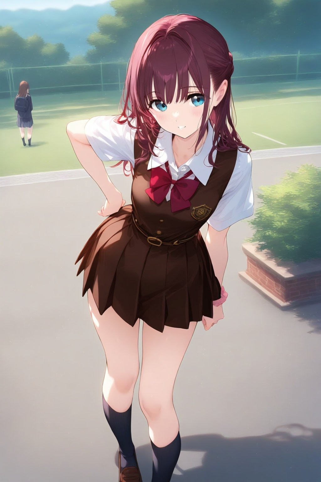 ねえ。制服・・・似合う？　その１