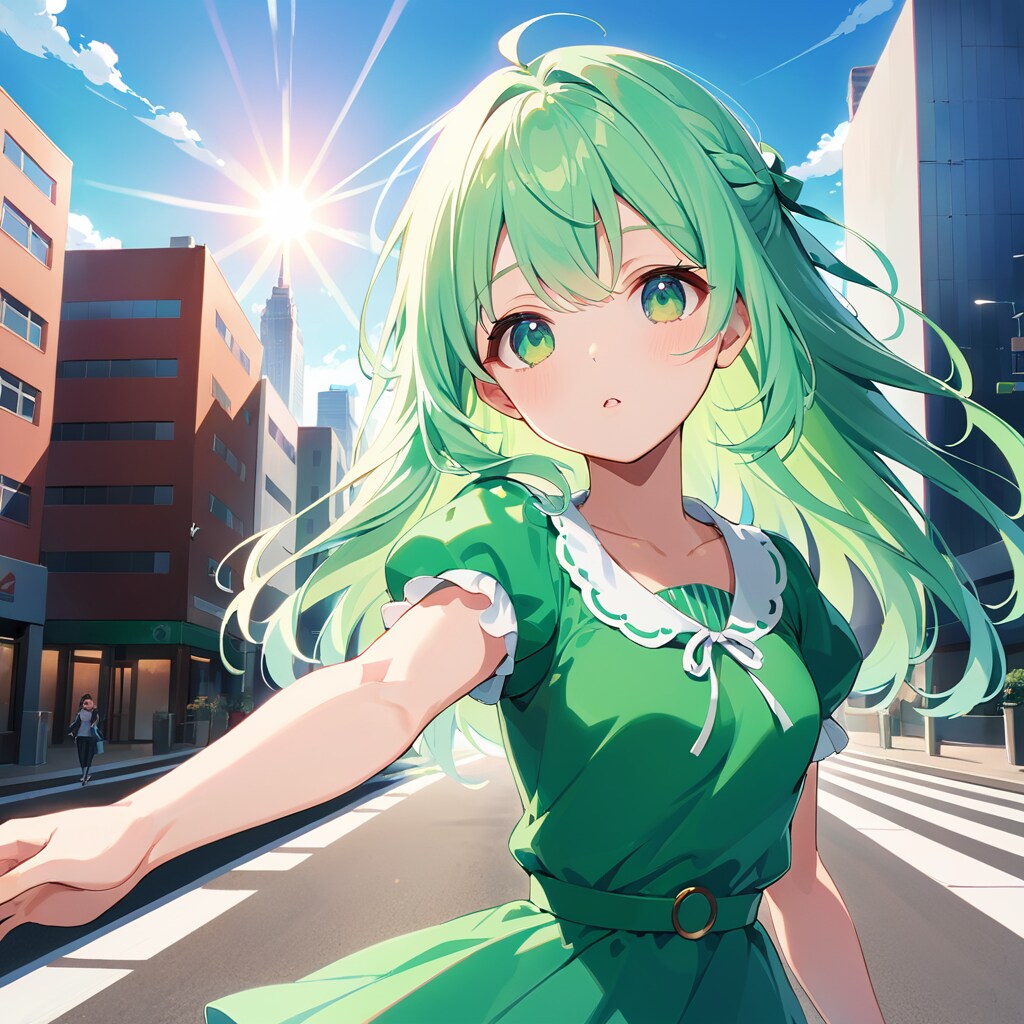 緑髪の生成機能の子をEMERALDでプロデュース