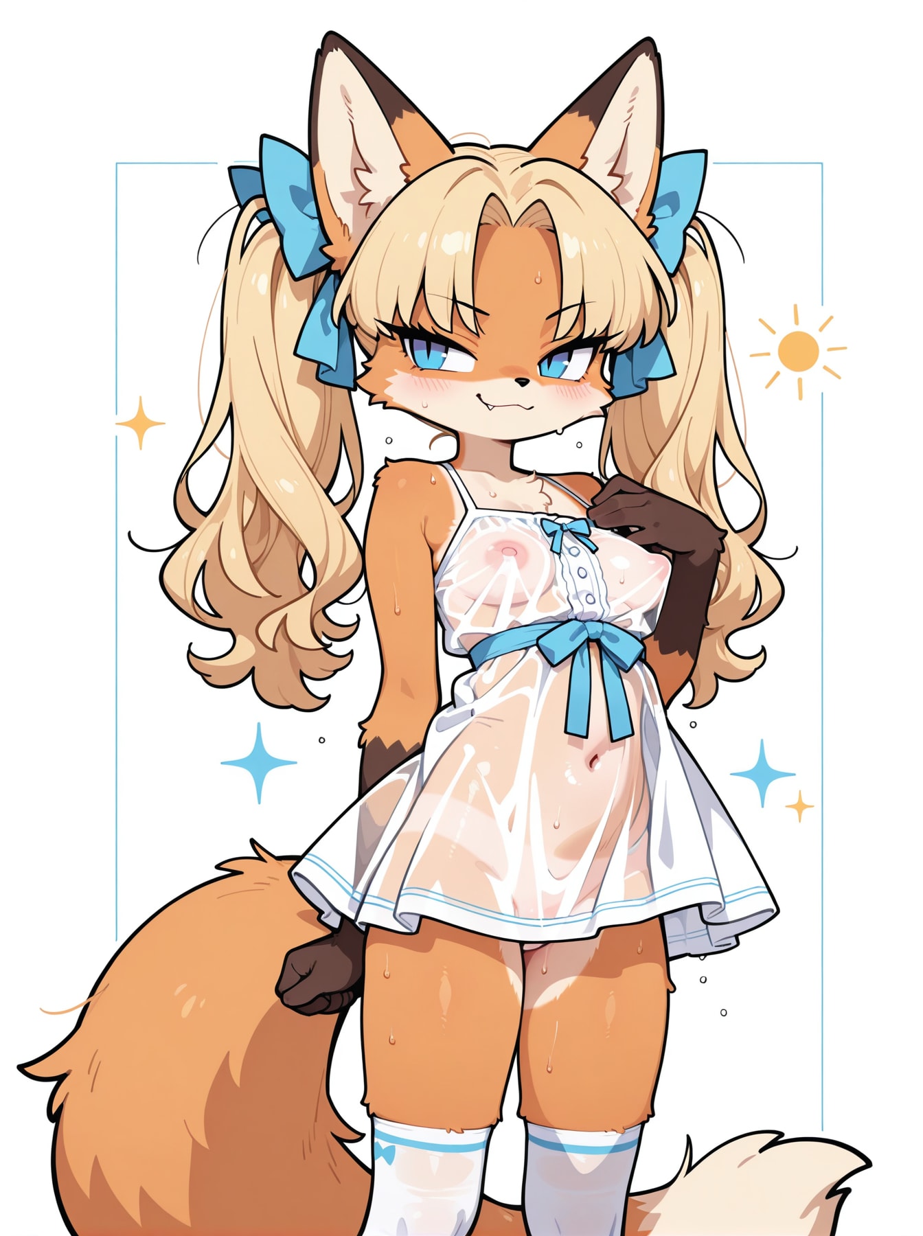 ツリ目透けドレスちゃん