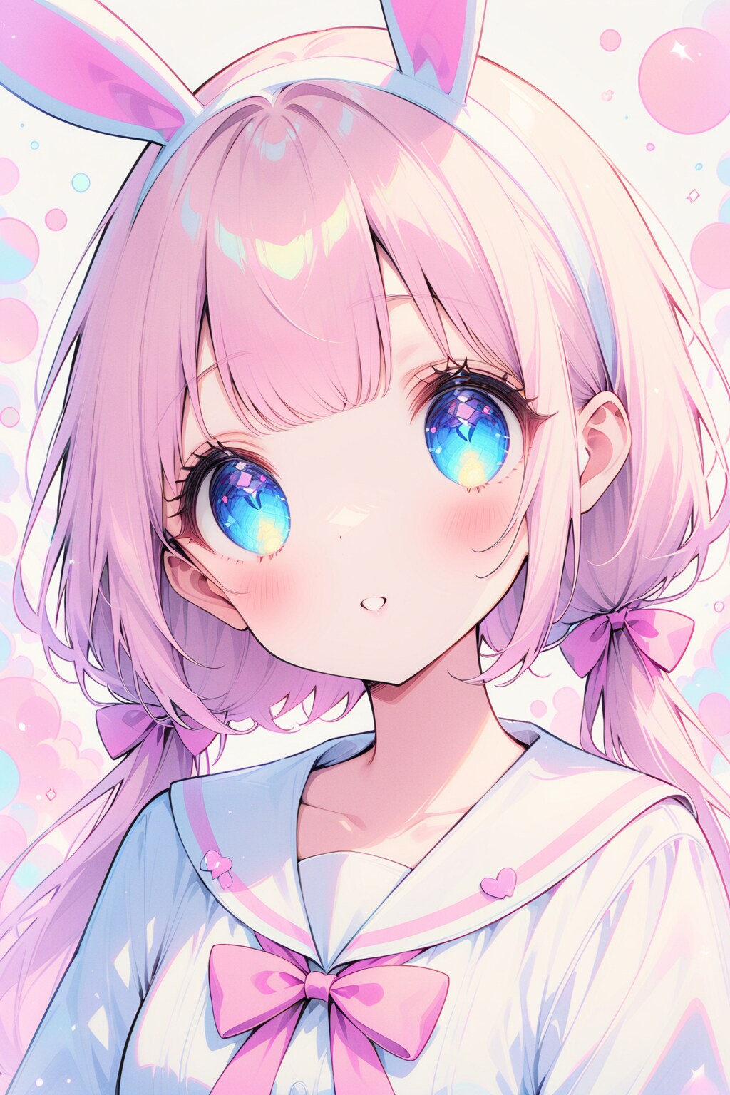 ピンク髪の女の子　その３ | の人気AIイラスト・グラビア