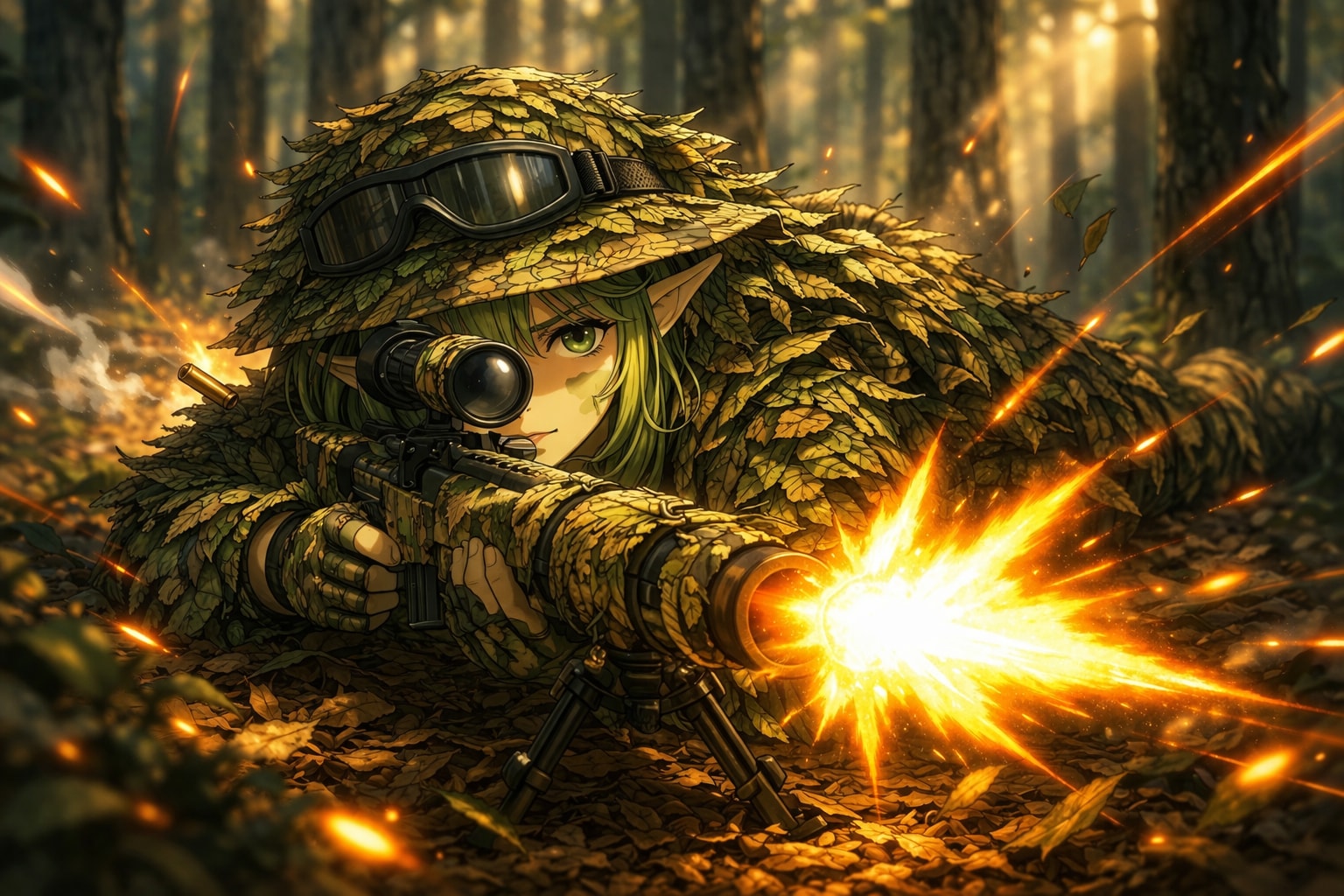 森そのものが狙う ― ドライアド・スナイパー | の人気AIイラスト・グラビア