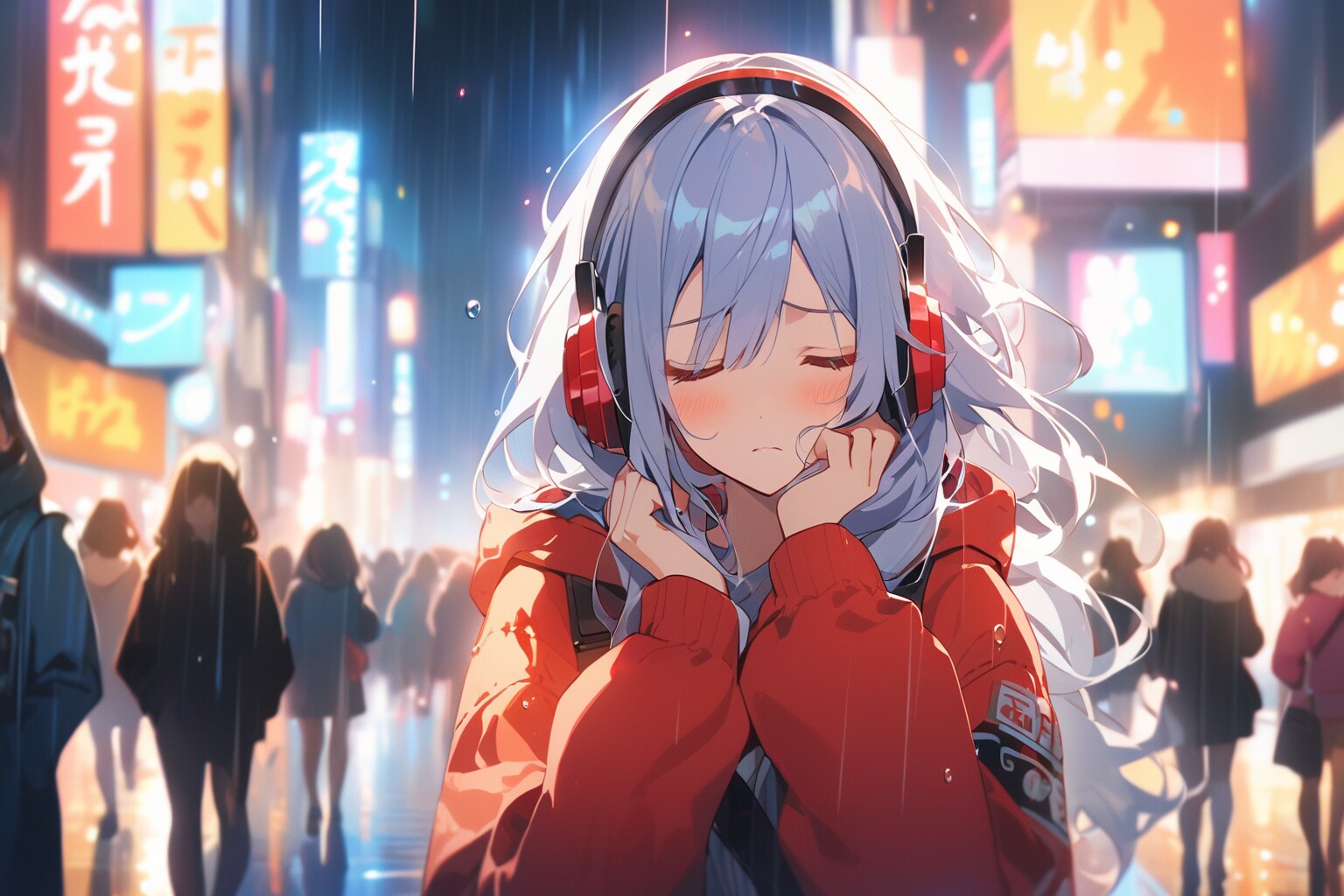 雑踏から逃れて | の人気AIイラスト・グラビア