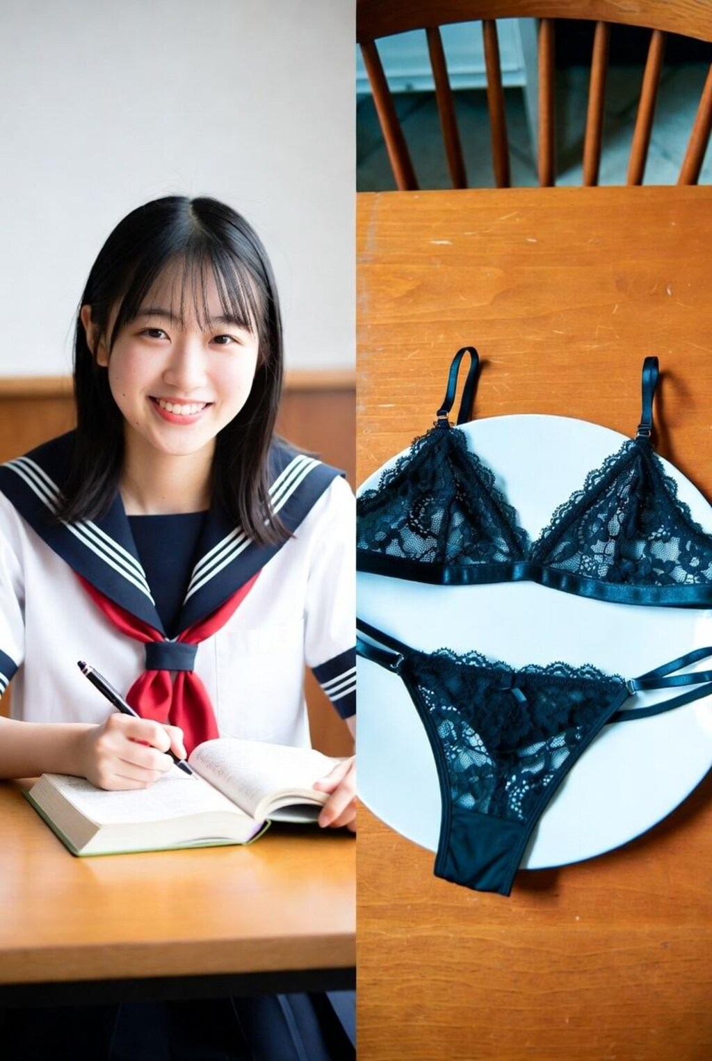これからパンティを白く染めます