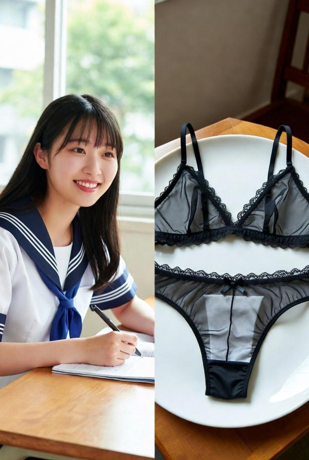 これからパンティを白く染めます
