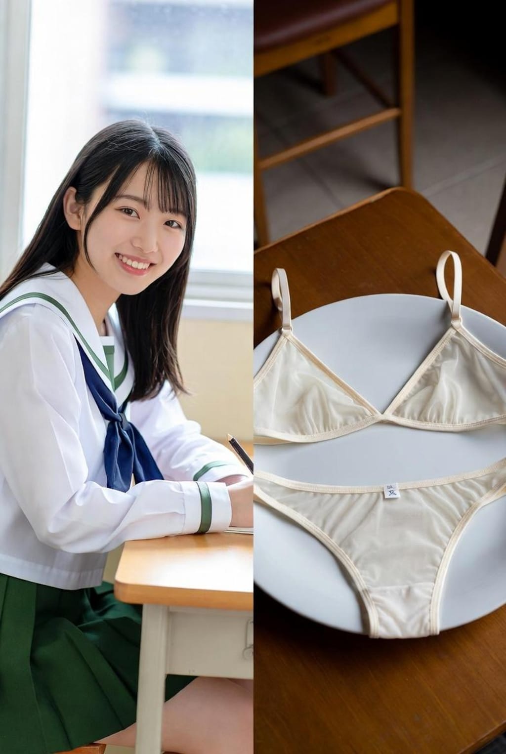 これからパンティを白く染めます