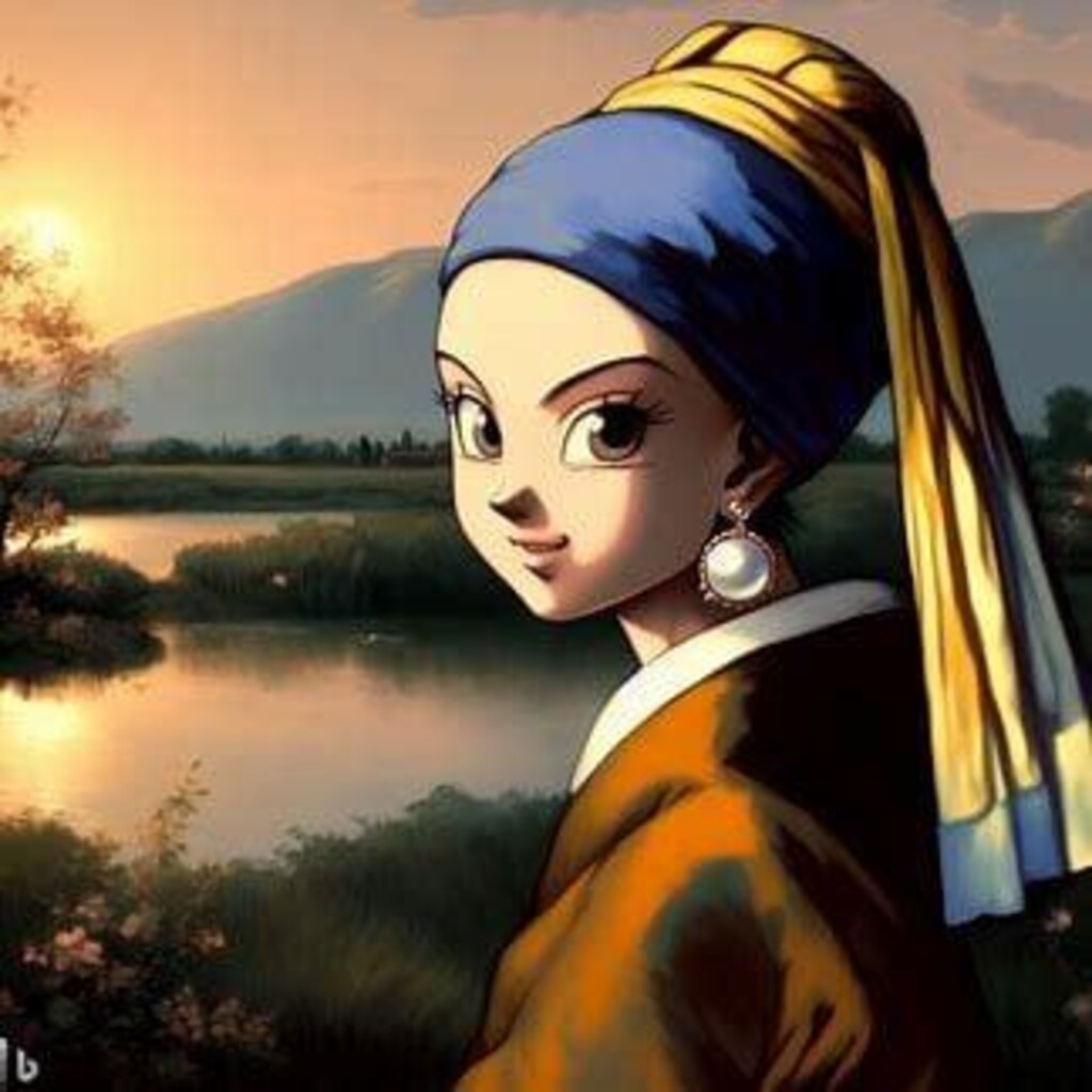 プロンプトを当てよう！ 真珠の耳飾りの少女編①