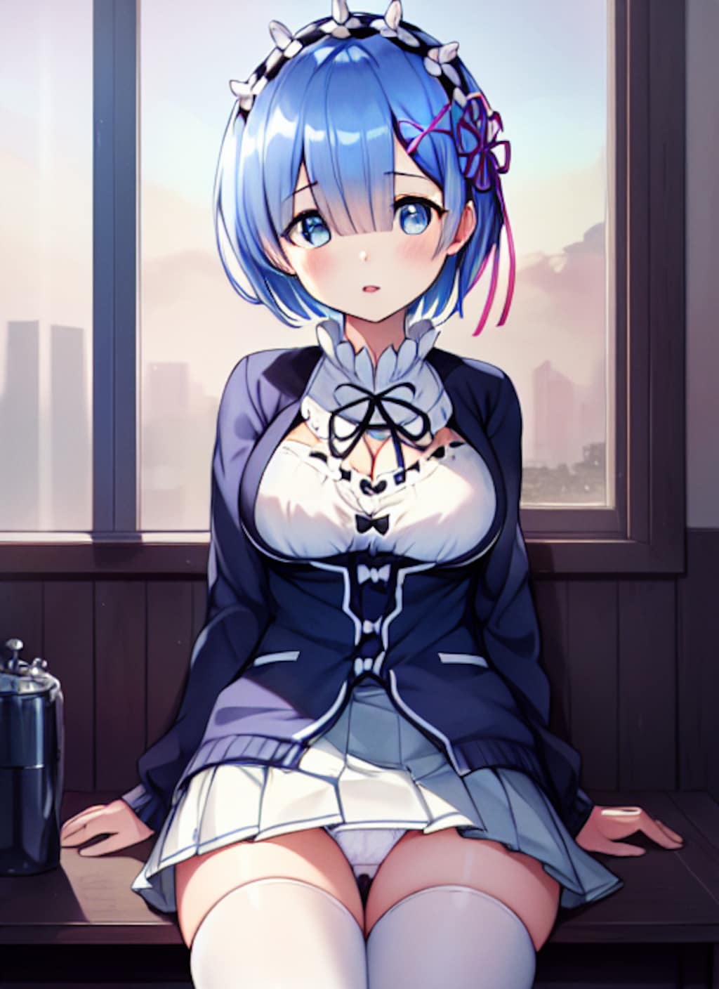 レムのパンチラ4