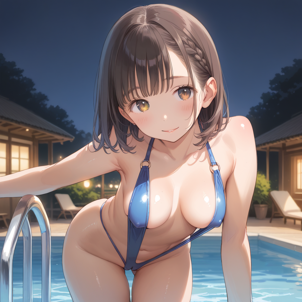 ナイトプールの璃乃ちゃん