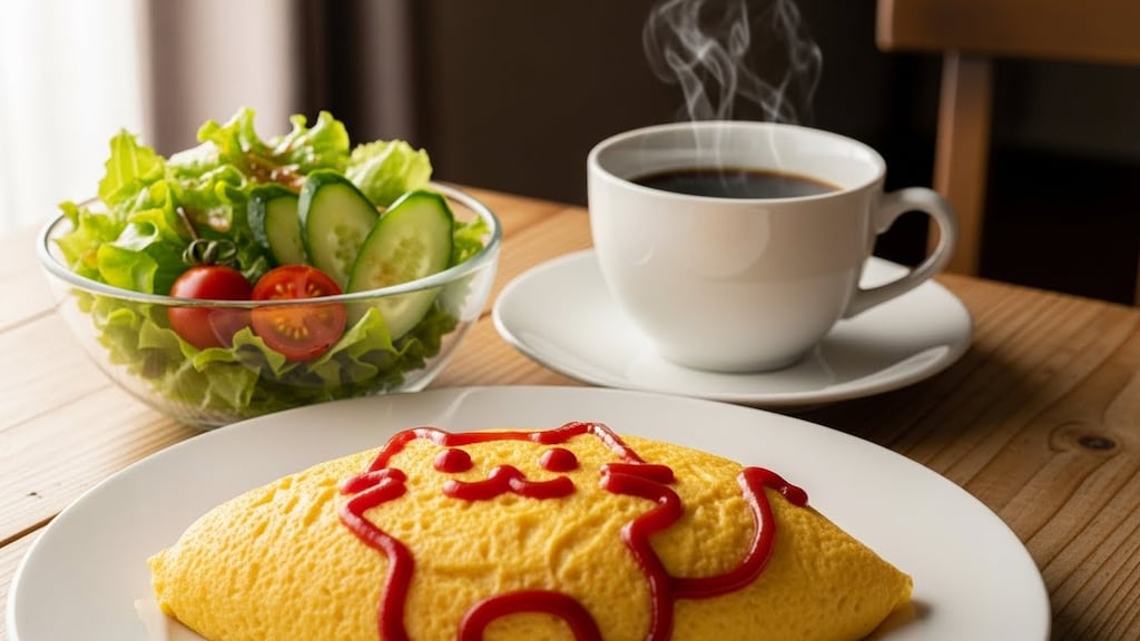 摩訶不思議食堂のオムレツ