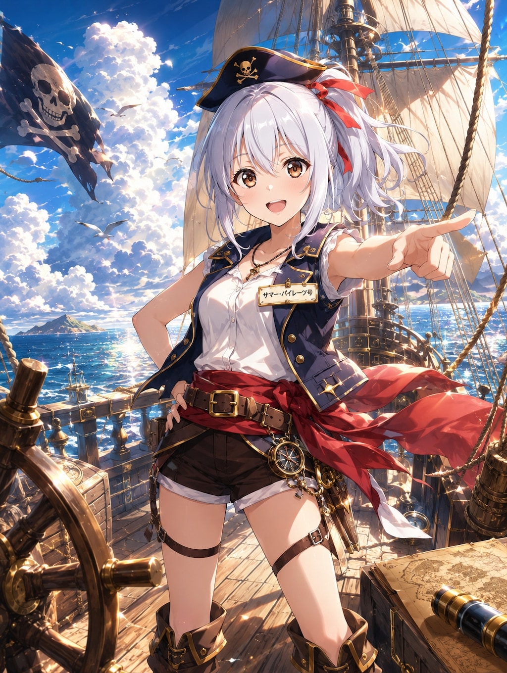 エル「財宝を求めて出航だっっ！」