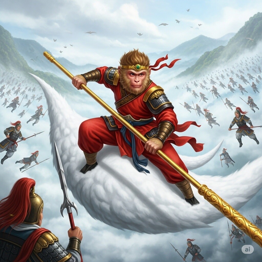 孫悟空と天の軍隊