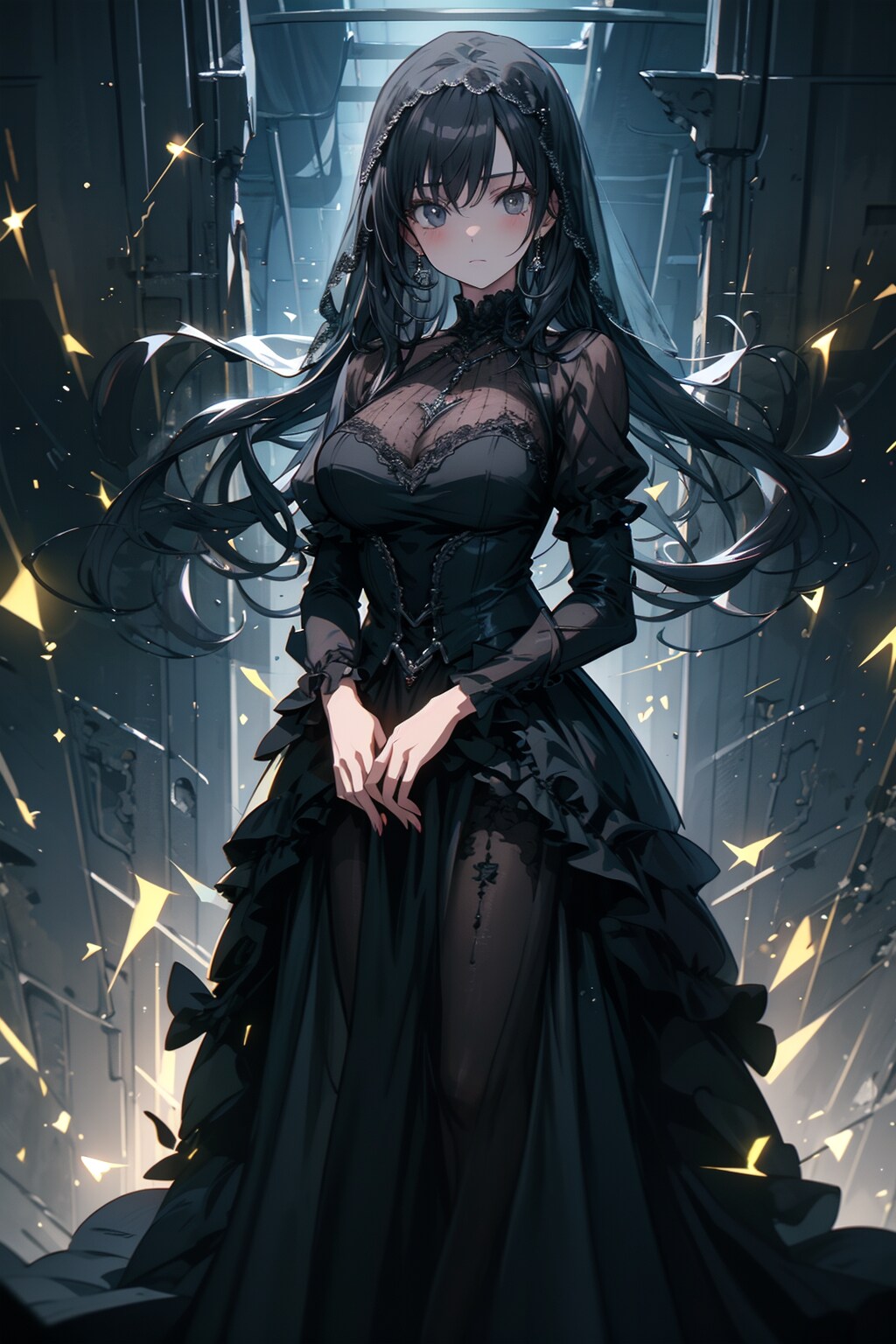 未亡人 | の人気AIイラスト・グラビア