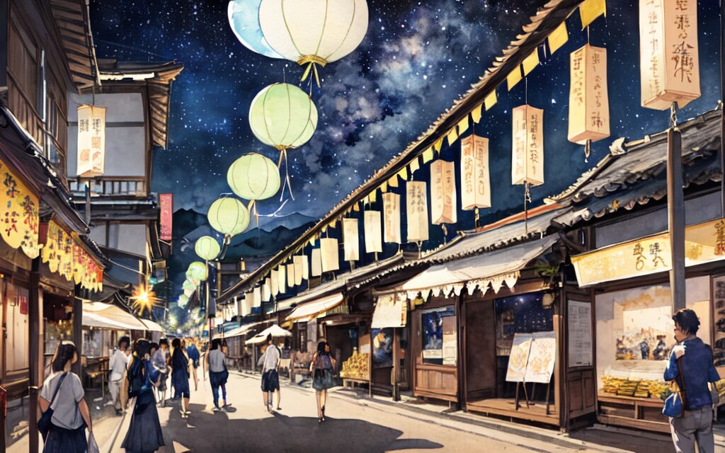 見知らぬ異界の七夕の夜