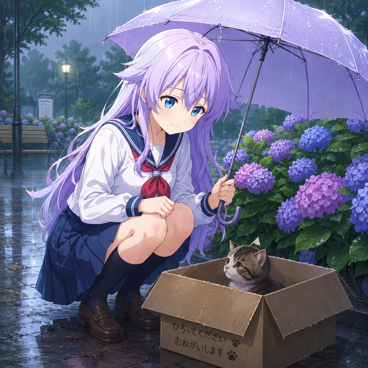 雨の日の公園