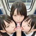 (再)【今日のハーレム】今日は電車の日【超フェラ】 4枚目