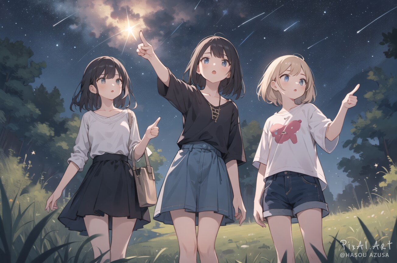 流れ星を探そうよ