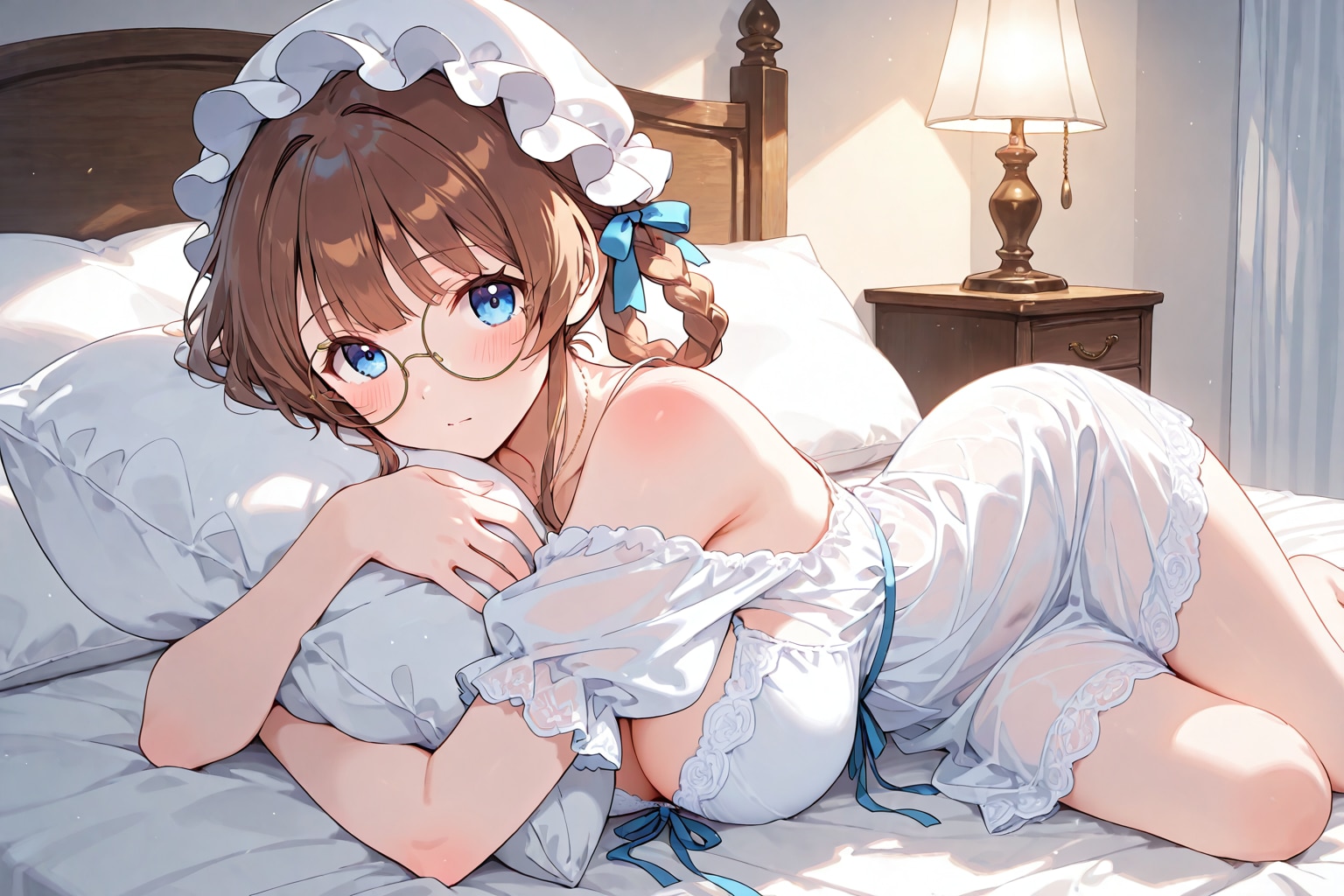 眼鏡三つ編みリング
