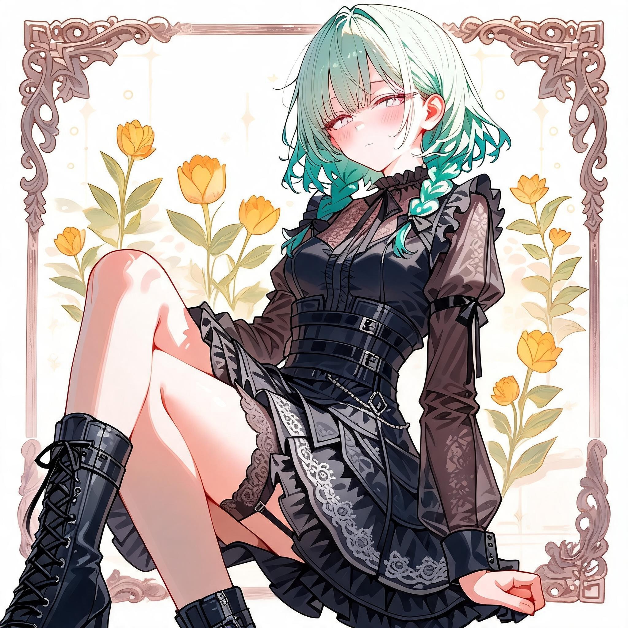 Days AI「ゴシック系ファッションの美少女　その２」