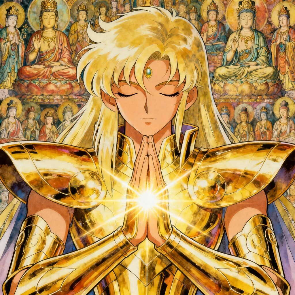 乙女座の黄金聖闘士♪の各AI比較っぽいなにか？（Seedream、Whisk、nanobanana、参考程度にお願いします💦）