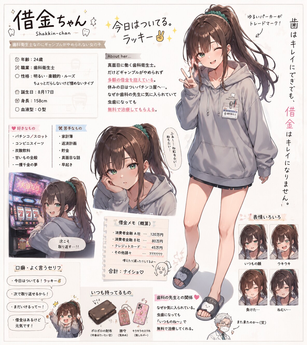 うちの子説明（別世界version）借金ちゃん
