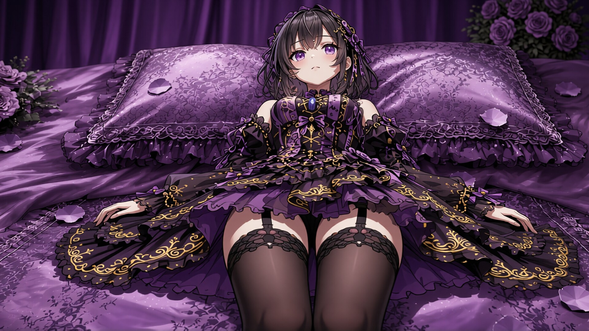 黒髪少女とドレス　その2-2