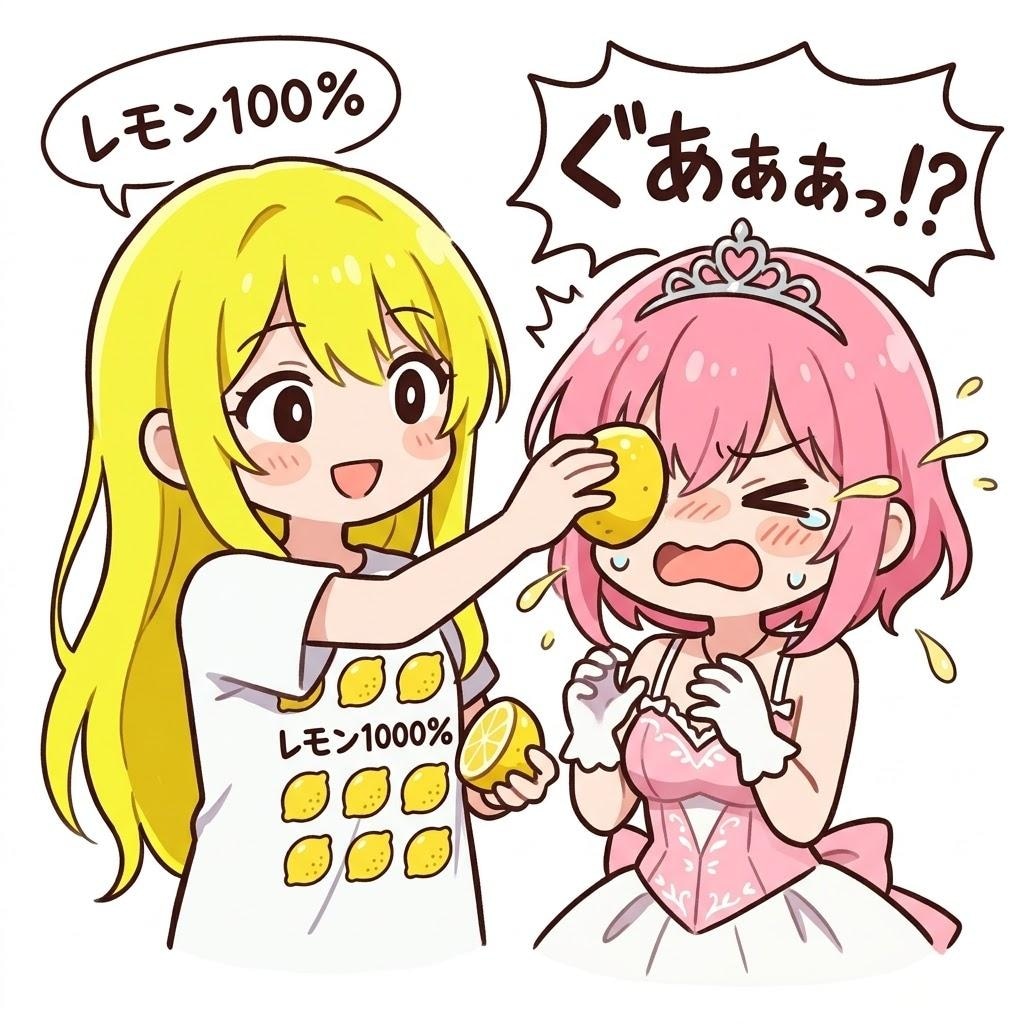 LEMONちゃんにリコーダーを与える
