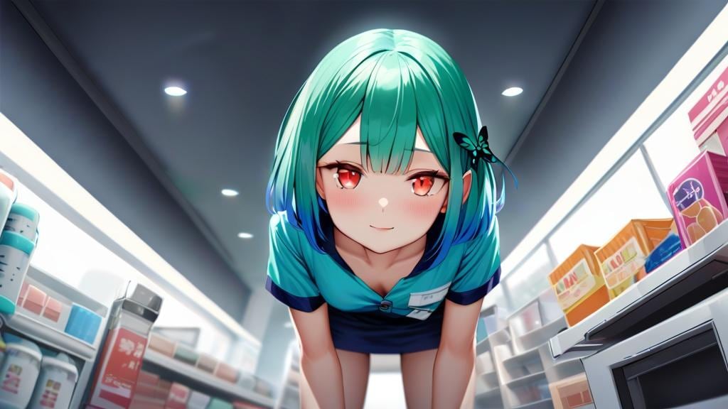 コンビニの商品目線