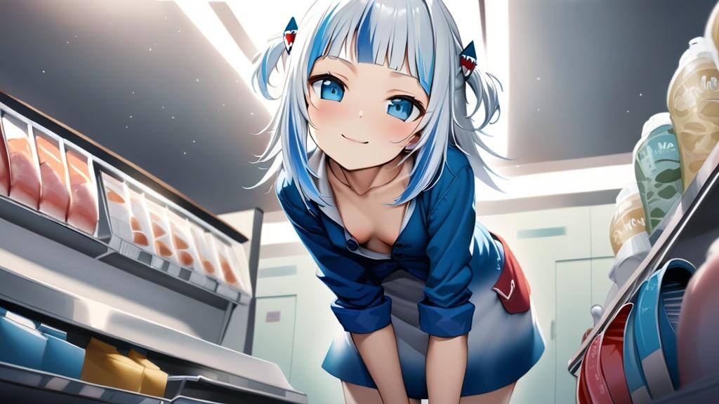コンビニの商品目線