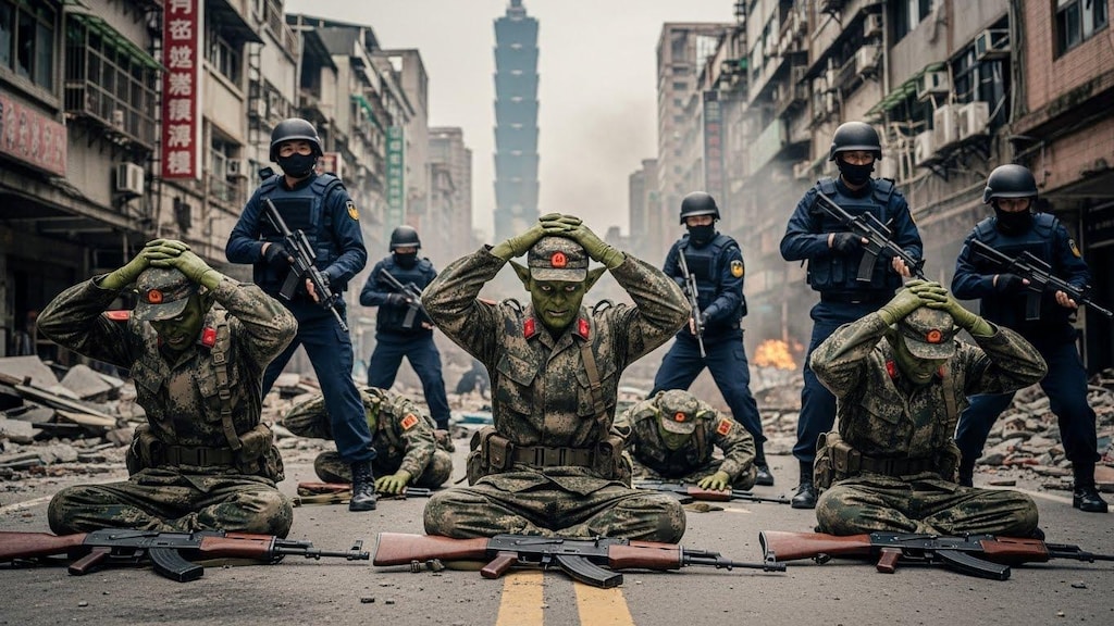 降伏する侵略者