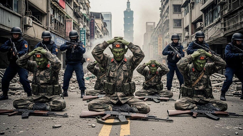 降伏する侵略者