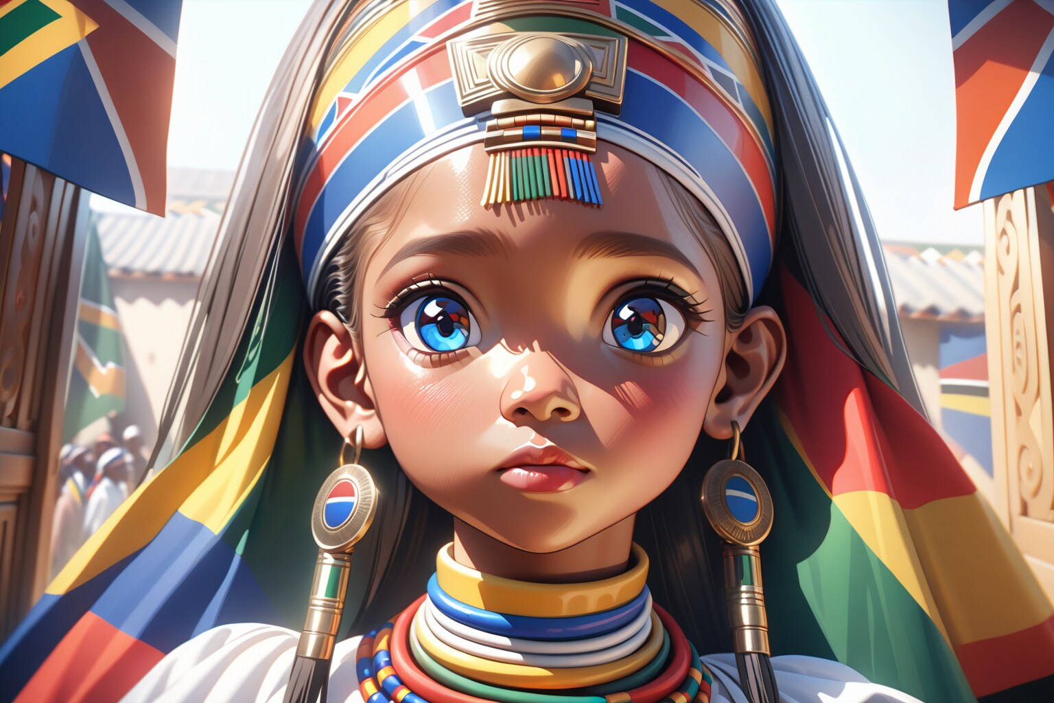 民族衣装ンデベレ(南アフリカ共和国) | の人気AIイラスト・グラビア